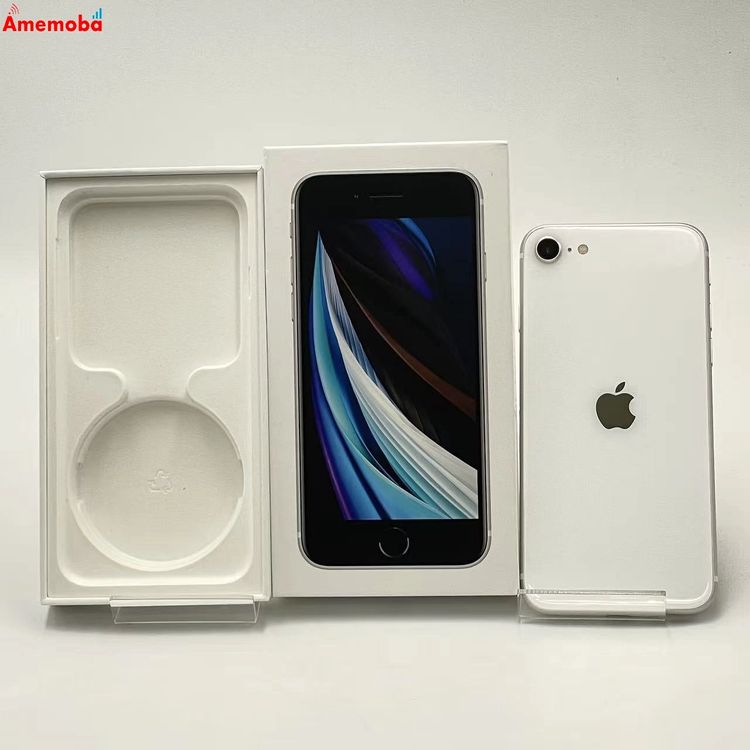 iPhoneSE ��2���� 64GB �ۥ磻�� MHGQ3J/A docomo��SIM�ե꡼ ������
