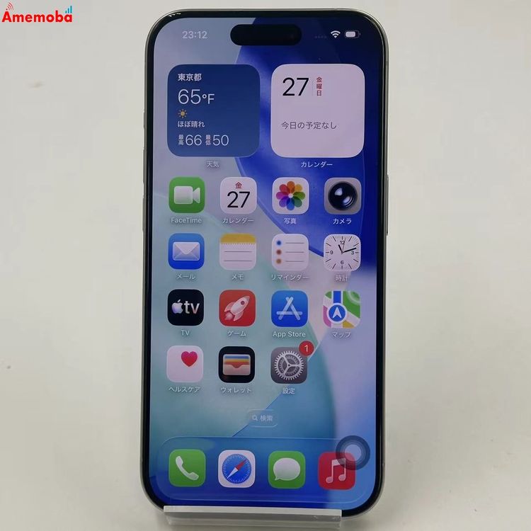 iPhone15 Pro 256GB �ۥ磻�ȥ����˥��� MTUD3J/A AU��SIM�ե꡼ ����