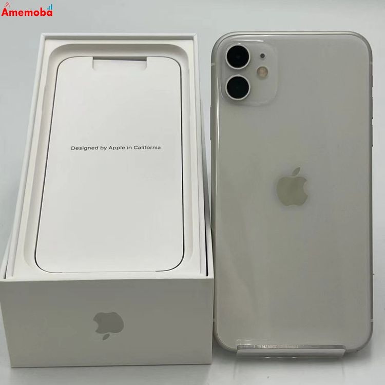 ��®ȯ��iPhone11 64GB �ۥ磻�� MWLU2J/A AU��SIM�ե꡼ �������