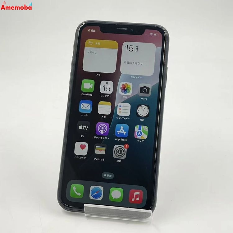 ��®ȯ��iPhoneXR 128GB �֥�å� MRY92BR/A ������SIM�ե꡼ �������