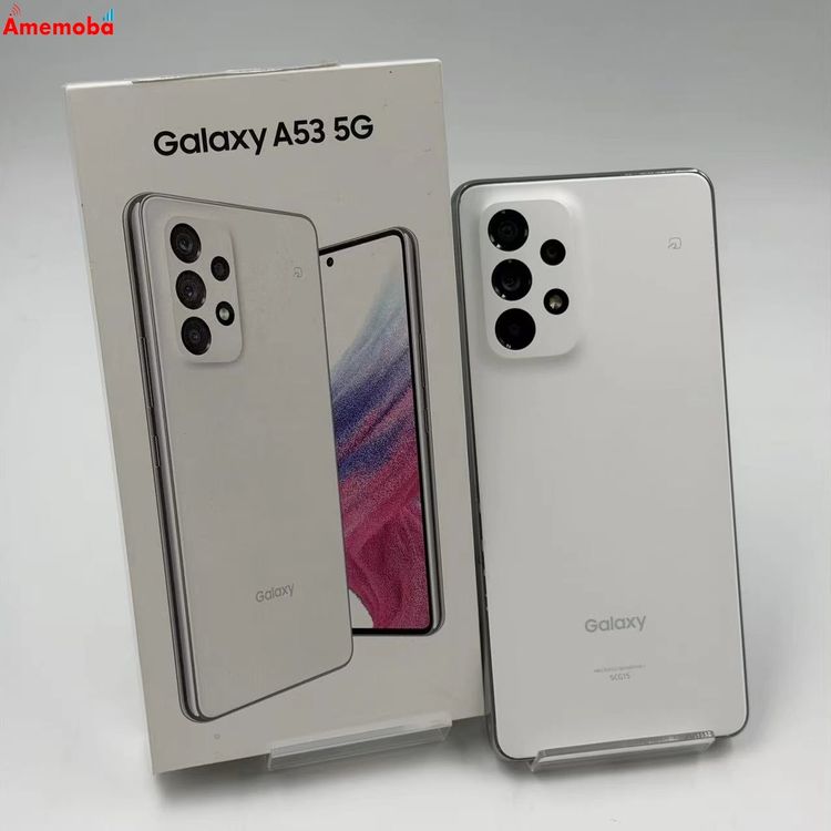 Galaxy A53 5G 128GB ��������ۥ磻�� SCG15 AU��SIM�ե꡼  ����