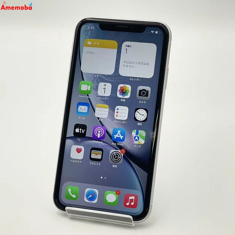 ®ȯiPhoneXR 128GB ۥ磻 MT0J2J/A AUSIMե꡼
