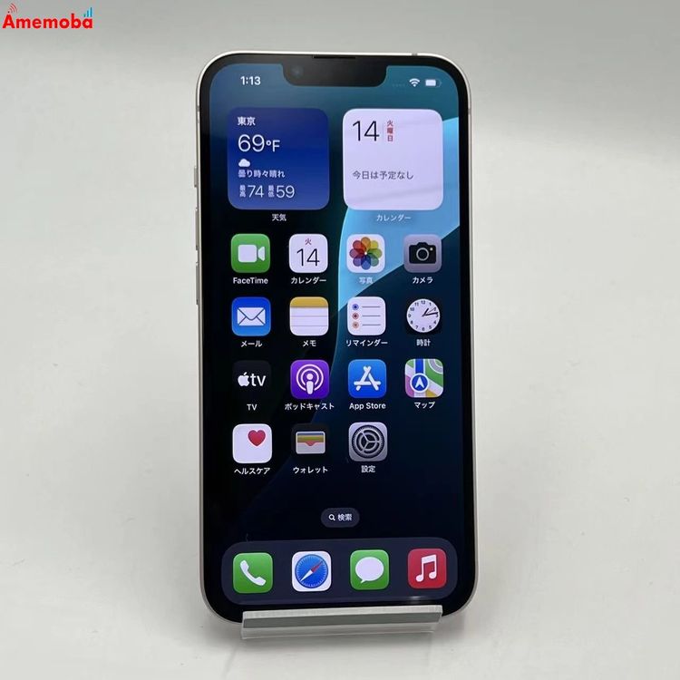 ��®ȯ��iPhone13 128GB �ԥ� MLNE3J/A AU��SIM�ե꡼ �������