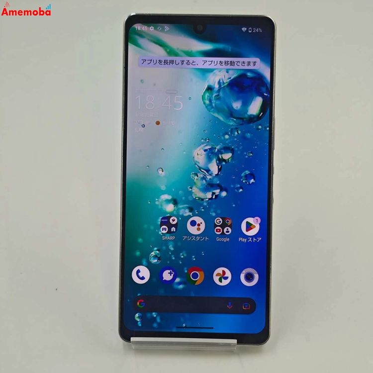 ��®ȯ��AQUOS zero6 128GB �ۥ磻�� SHG04 AU��SIM�ե꡼