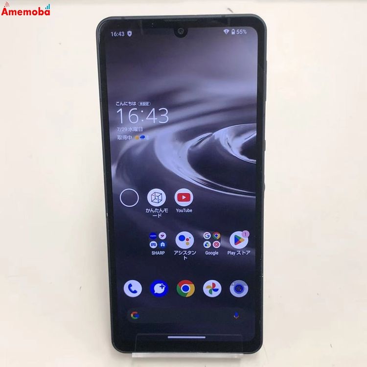 ��®ȯ��AQUOS sense6s 4GB/64GB �֥�å� SHG07 AU��SIM�ե꡼ ����
