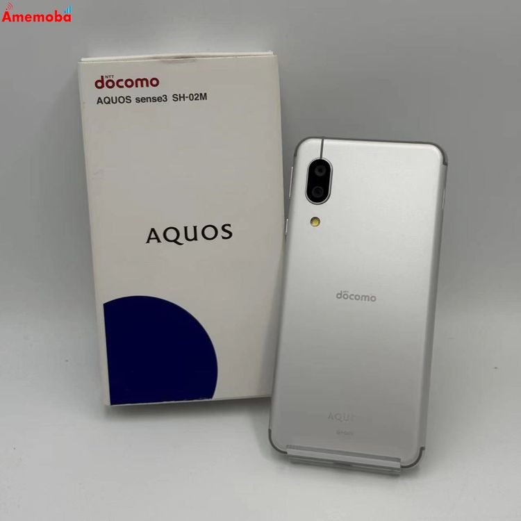 AQUOS sense3 64GB ����С��ۥ磻�� SH-02M docomo��SIM�ե꡼ ����