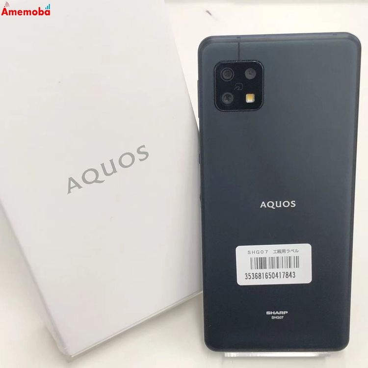 ��®ȯ��AQUOS sense6s 4GB/64GB �֥�å� SHG07 AU��SIM�ե꡼ ����