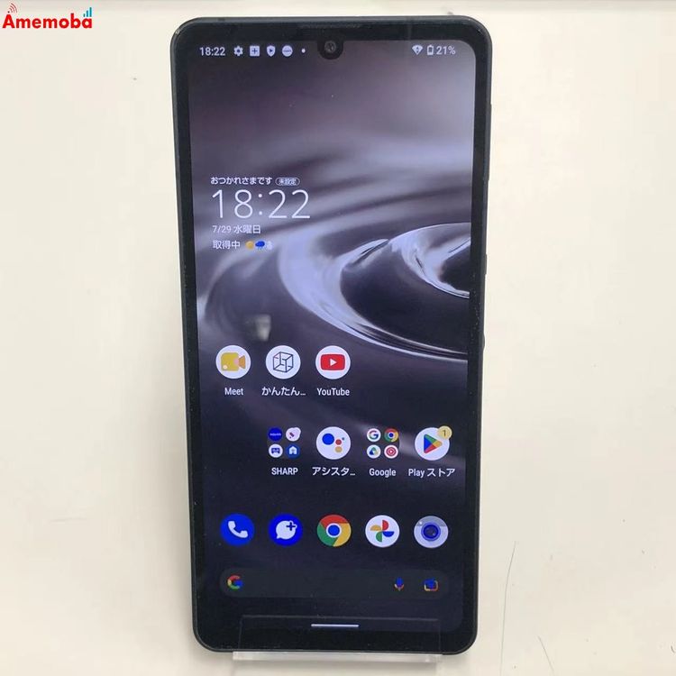 AQUOS sense6s 4GB/64GB �֥�å� SHG07 AU��SIM�ե꡼  ��������