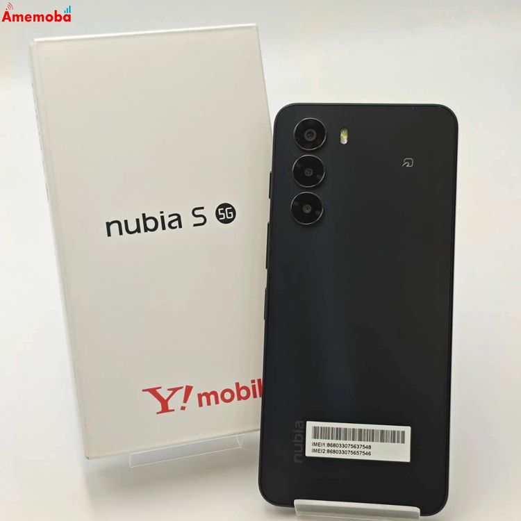 Nubia S 5G 128GB �֥�å� A403ZT Y!mobile��SIM�ե꡼ ����̤����
