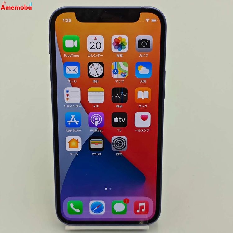 iPhone12 mini 64GB パープル 3J247J/A AU版SIMフリー 新品同様