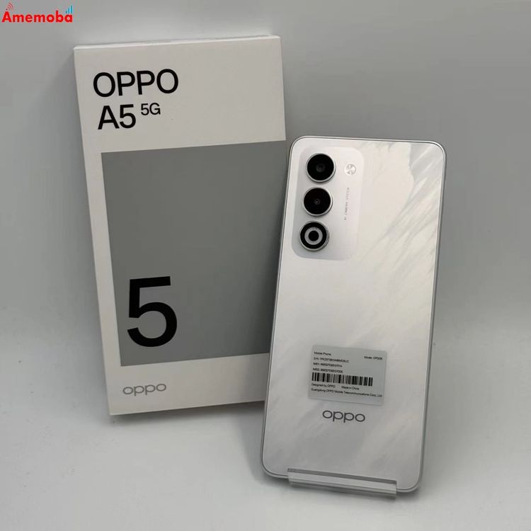 ��®ȯ��OPPO A5 5G 128GB �ۥ磻�� OPG06 AU��SIM�ե꡼ ����̤����