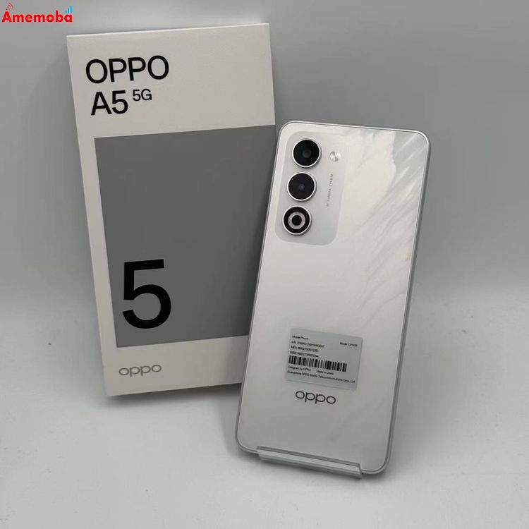 ��®ȯ��OPPO A5 5G 128GB �ۥ磻�� OPG06 AU��SIM�ե꡼ ����̤����