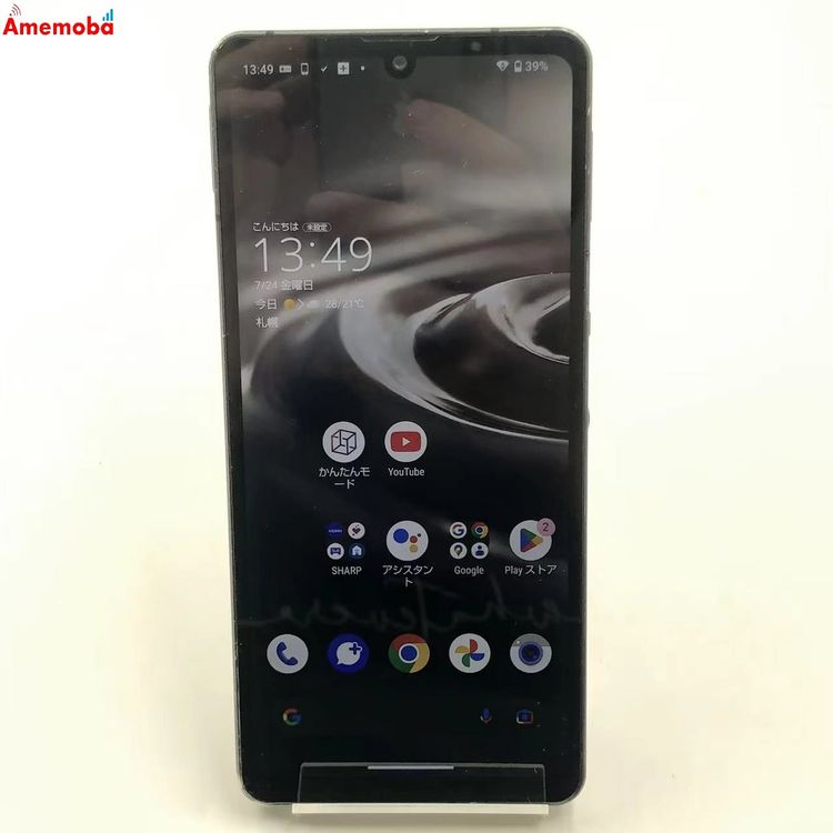 ��®ȯ��AQUOS sense6s 4GB/64GB �֥�å� SHG07 AU��SIM�ե꡼