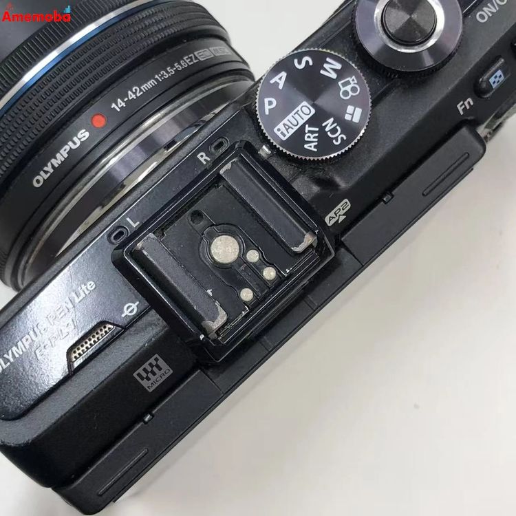 ��®ȯ��OLYMPUS PEN Lite E-PL7 14-42mm EZ ��󥺥��å� �֥�å�