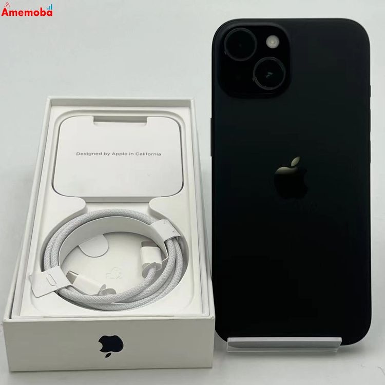 ��®ȯ��iPhone15 128GB �֥�å� MTMH3J/A AU��SIM�ե꡼ ����̤������
