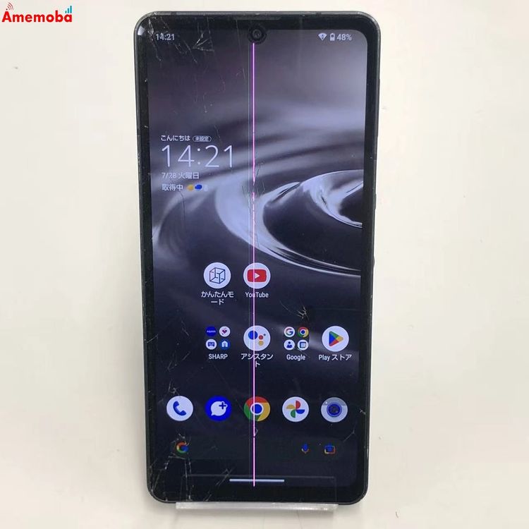 AQUOS sense6s 4GB/64GB �֥�å� SHG07 AU��SIM�ե꡼ �������