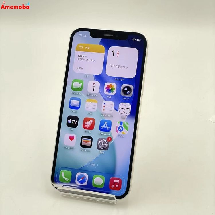 ��®ȯ��iPhone12 128GB �ۥ磻�� MGHV3J/A AU��SIM�ե꡼ �������