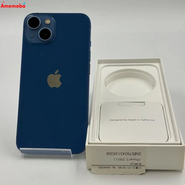 ®ȯiPhone13 256GB ֥롼 MLNM3J/A AUSIMե꡼