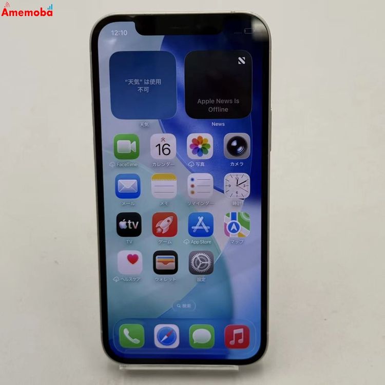 ��®ȯ��iPhone12 64GB �ۥ磻�� MGHP3J/A AU��SIM�ե꡼ �������
