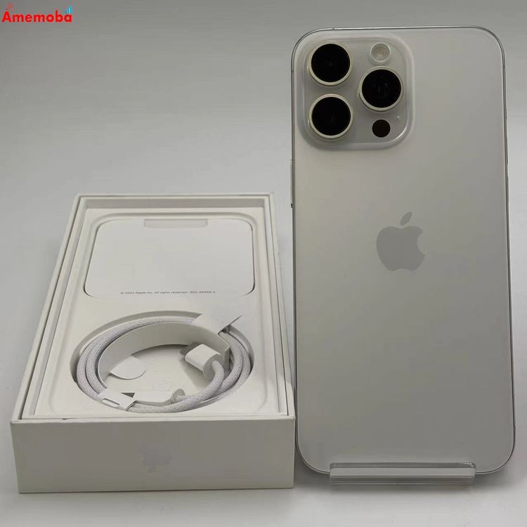 iPhone15 Pro Max 512GB �ۥ磻�ȥ����˥��� MU6V3J/A SIM�ե꡼