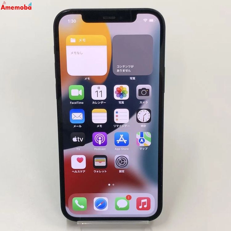 ��®ȯ��iPhone12 64GB �֥�å� MGHN3J/A AU��SIM�ե꡼