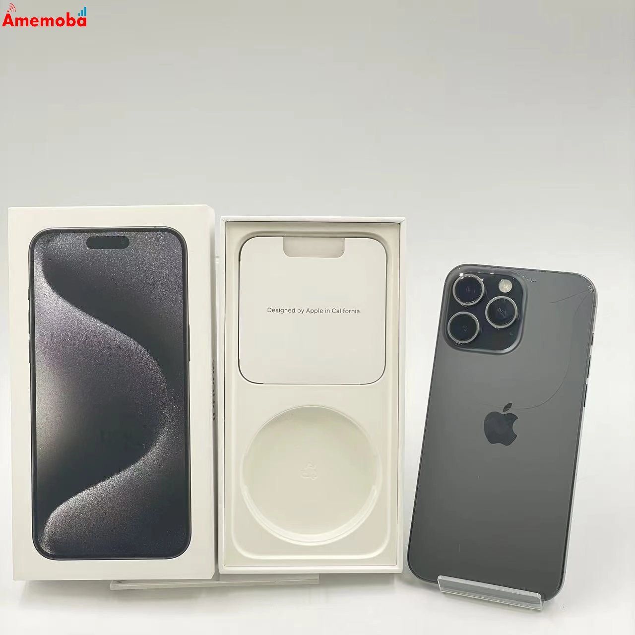 ムスビー｜iPhone15 Pro Max 256GB ブラックチタニウム MU6P3J/A AU版