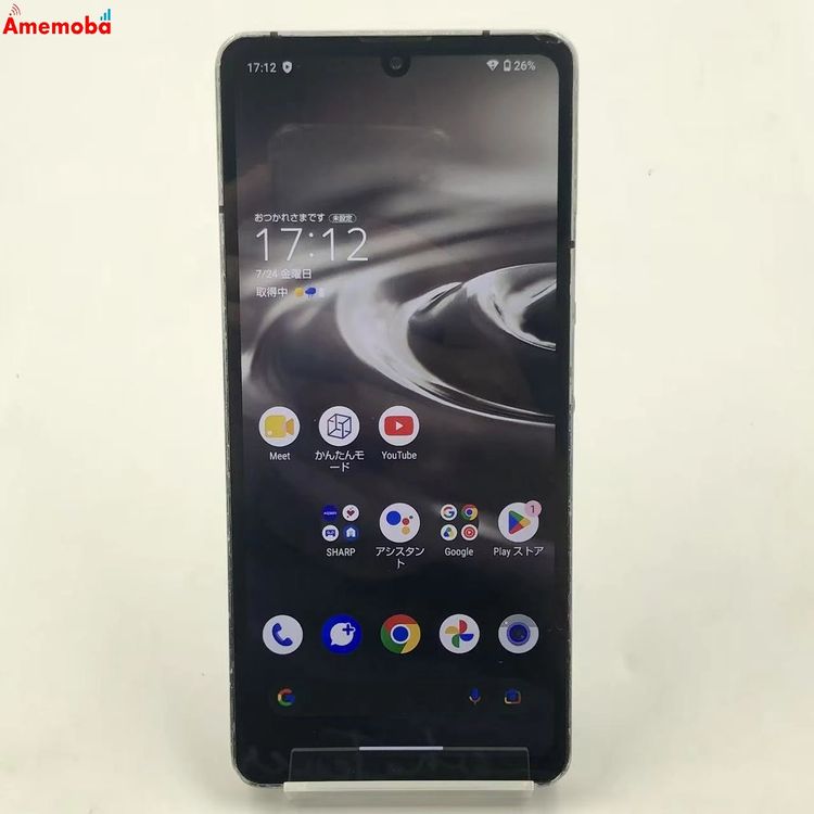 AQUOS sense6s 4GB/64GB �֥�å� SHG07 AU��SIM�ե꡼ �������
