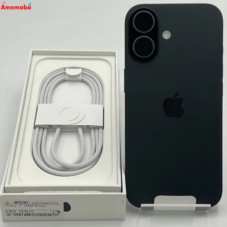 iPhone 17 256GB �֥�å� MG674J/A SoftBank��SIM�ե꡼ ����̤��