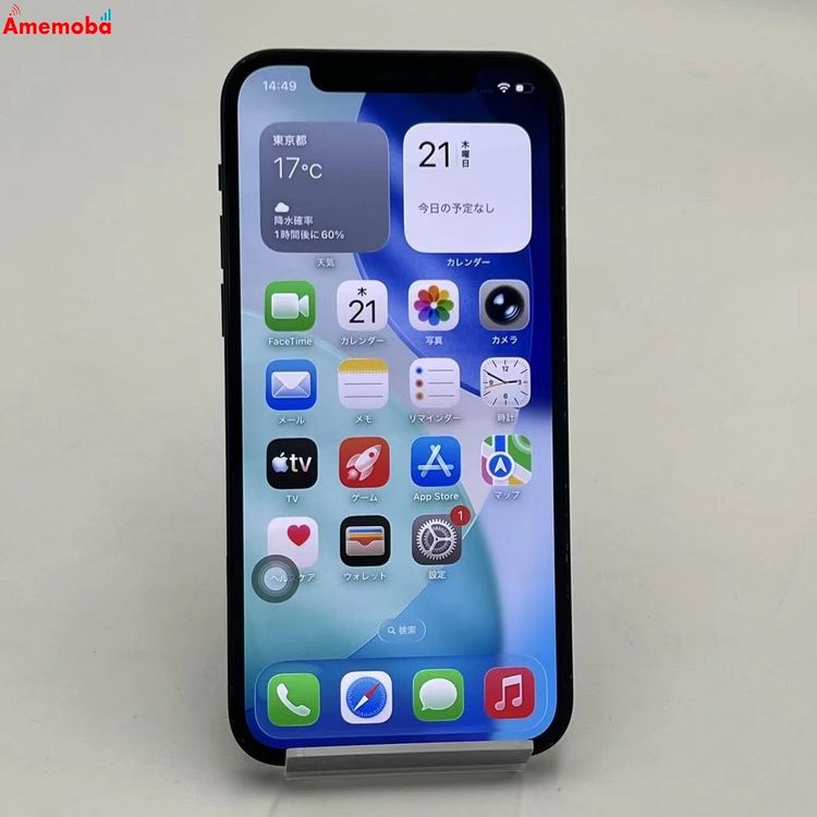 ��®ȯ��iPhone12 64GB �֥�å� MGHN3J/A AU��SIM�ե꡼