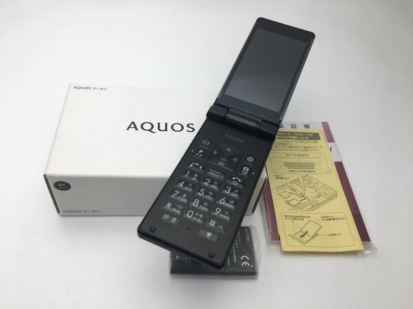 ムスビー｜Y!mobile AQUOS ケータイ 504SH ブラック◇新品未使用◇1914 