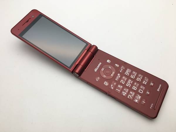 ムスビー｜美品 動作確認済□P-01H レッド ドコモガラケー 403【P-01H 