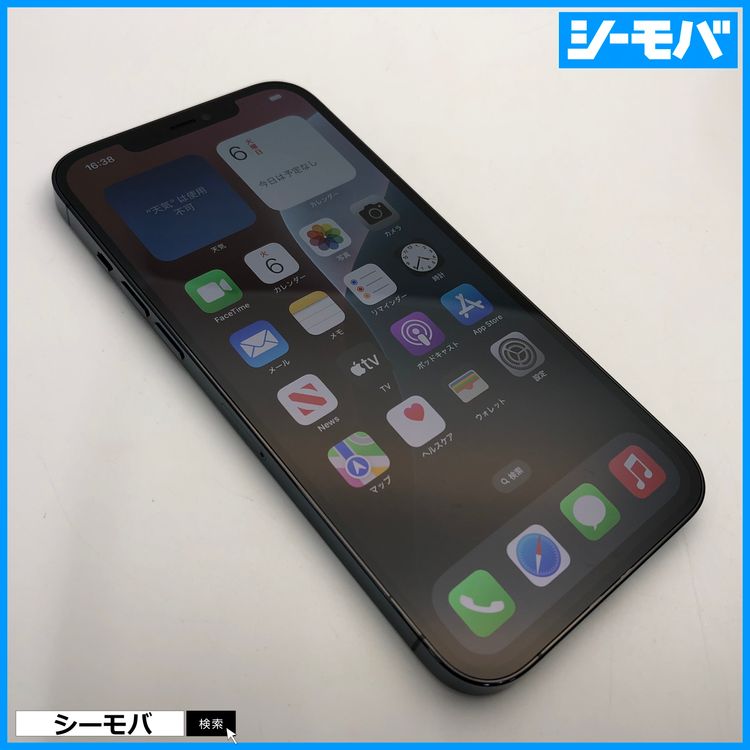 3590  iPhone12 Pro Max 128GB A2410 ֥롼 Хåƥ꡼100