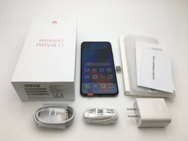 huawei nova 5t ブラック simフリー 上等 新品未使用 