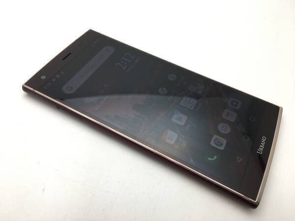 ムスビー｜極美品 SIMフリー au URBANO V04 KYV45 ボルドー KYOCERA 