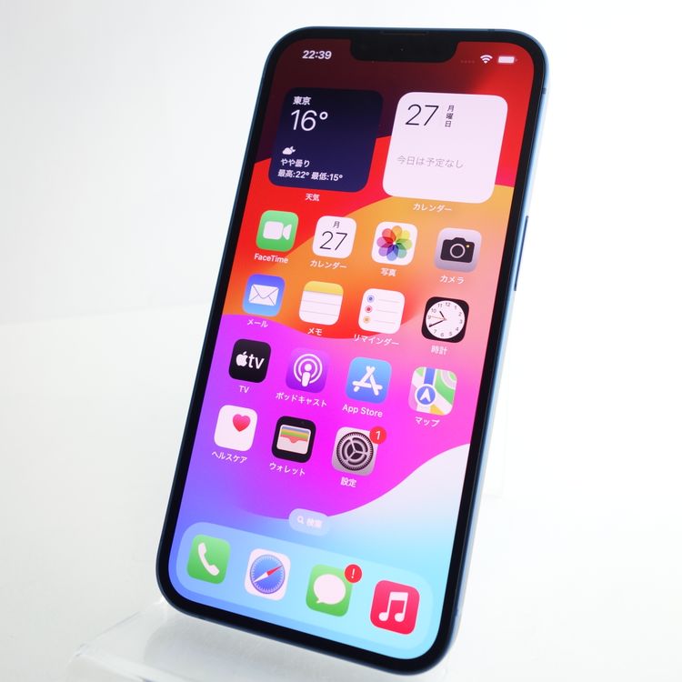 SIMե꡼iPhone13 128GB ֥롼 100 ݾ