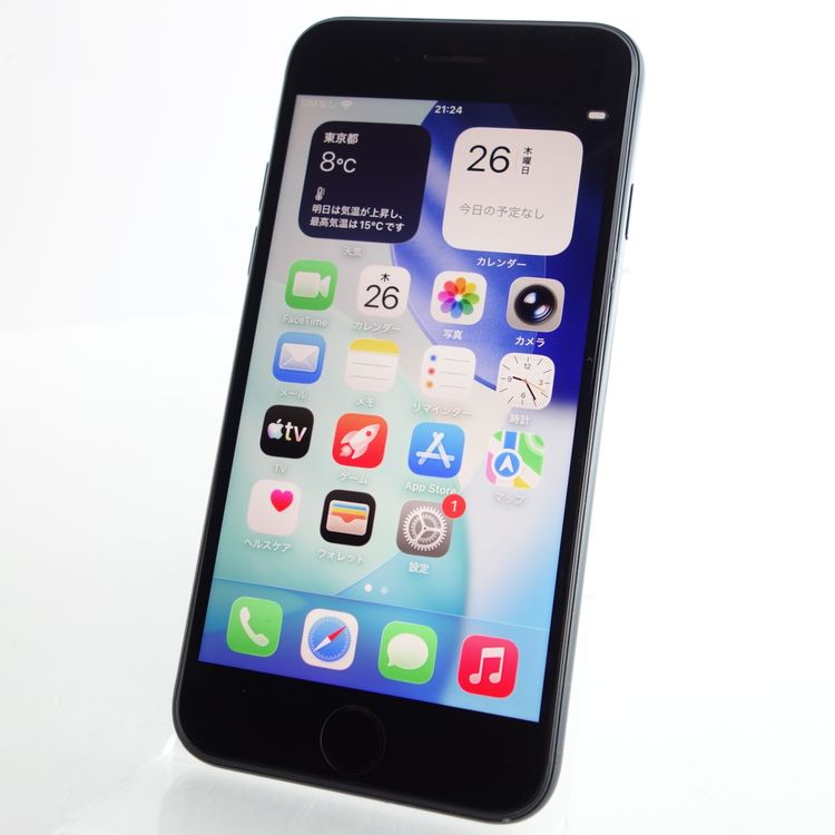 ��SIM�ե꡼��iPhoneSE2 128GB �֥�å� ����87�� �������¡�