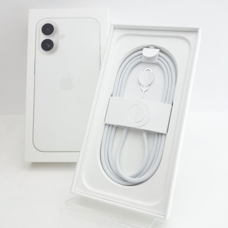 ��SIM�ե꡼��iPhone16 128GB �ۥ磻�� ����100�� Apple���ȥ���