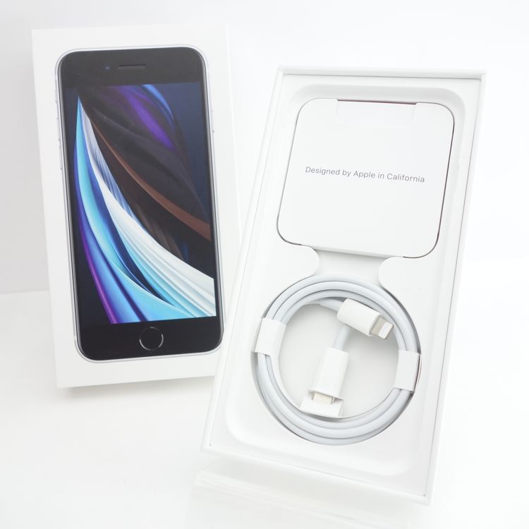 ��SIM�ե꡼��iPhoneSE2 128GB �ۥ磻�� ����94�� Apple���ȥ���