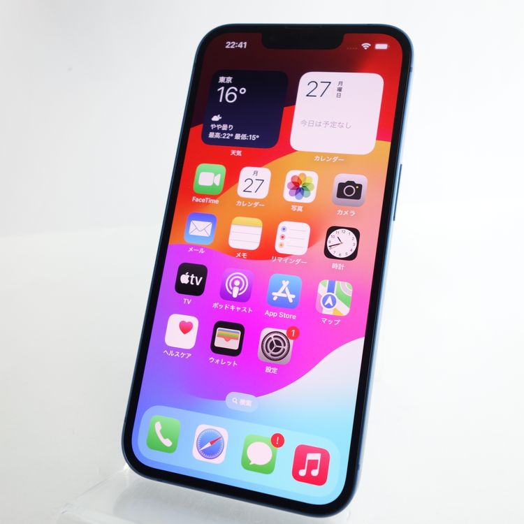 SIMե꡼iPhone13 128GB ֥롼 91 ݾ