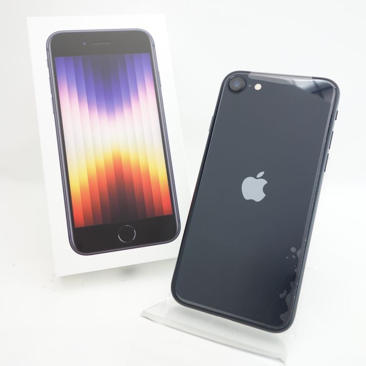 ムスビー｜【SIMフリー】iPhoneSE3 128GB ミッドナイト 電池100 