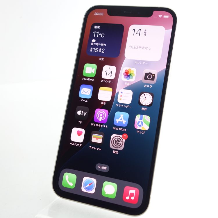 ��SIM�ե꡼��iPhone12 64GB �ۥ磻�� ����91�� Apple���ȥ���