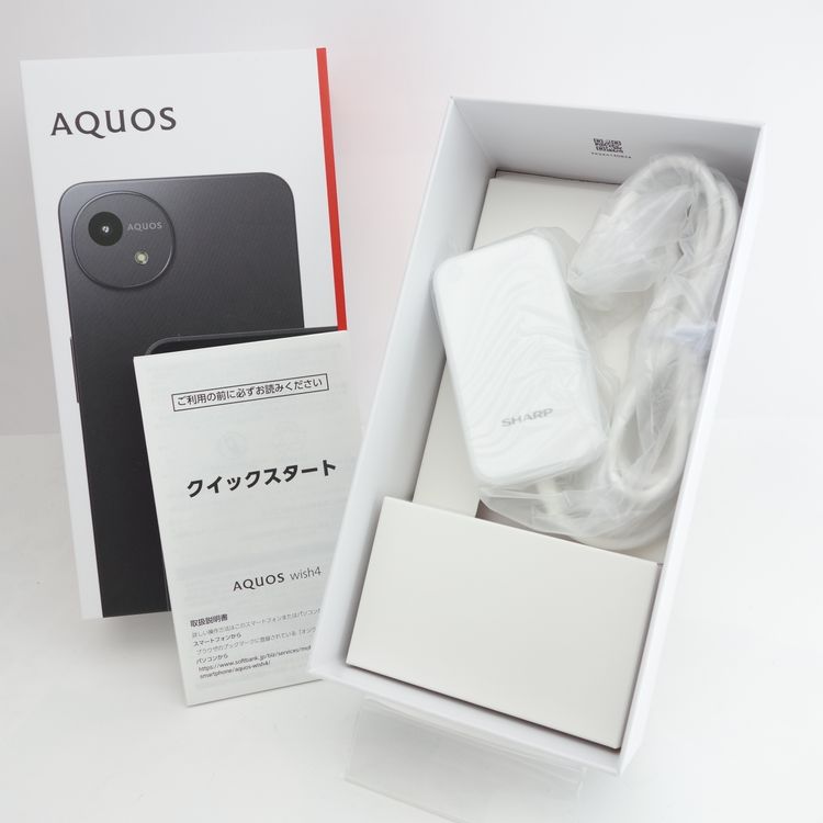 【SIMフリー】AQUOS wish4 A403SH ブラック 利用制限保証 Softbank版