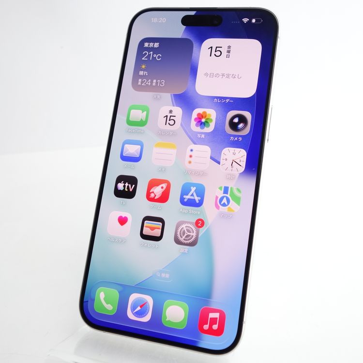 ��SIM�ե꡼��iPhone15 Pro Max 256GB �ۥ磻�ȥ����˥��� ����86��