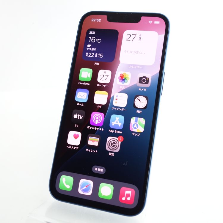 SIMե꡼iPhone13 128GB ֥롼 100 ݾ