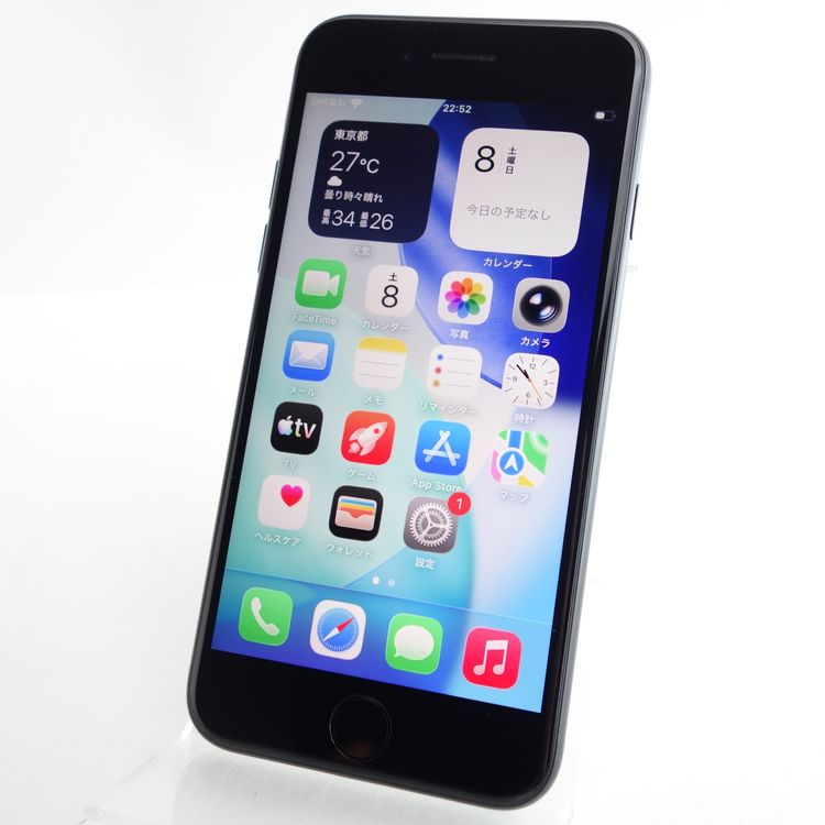 ��SIM�ե꡼��iPhoneSE2 64GB �֥�å� ����84�� Apple���ȥ���