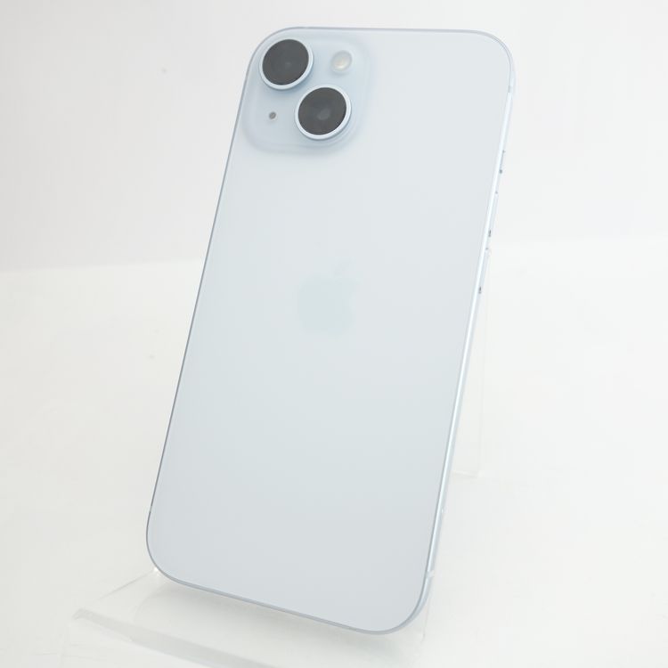 【SIMフリー】iPhone15 128GB ブルー 電池100% 利用制限保証