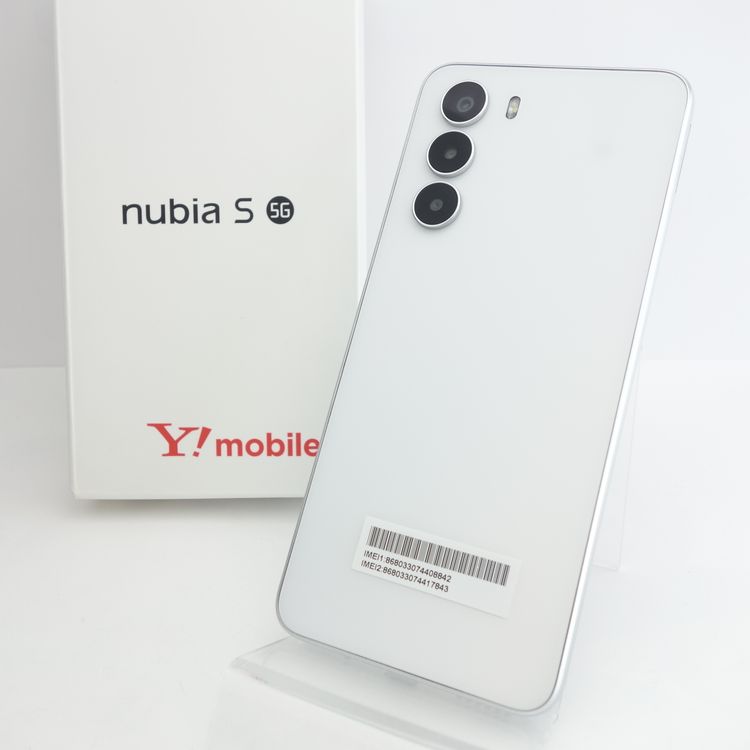 ��SIM�ե꡼��nubia S 5G A403ZT �ۥ磻�� �������¡� Y!mobile��