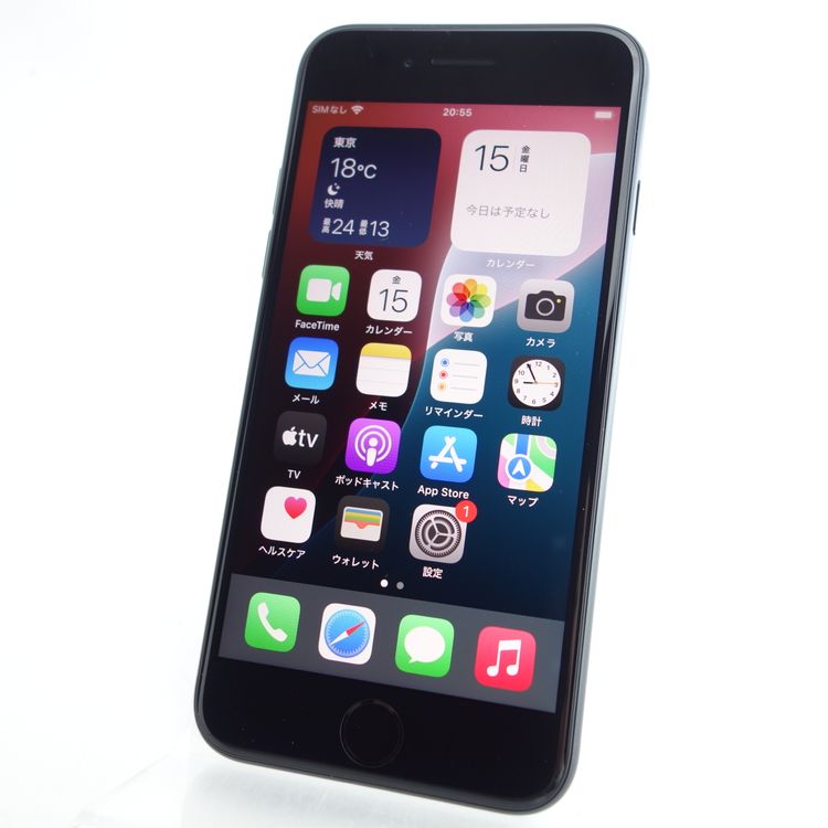 ��SIM�ե꡼��iPhoneSE2 64GB �֥�å� ����100�� �������¡�