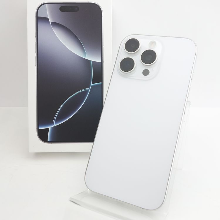 ��SIM�ե꡼��iPhone16 Pro 256GB �ۥ磻�ȥ����˥��� ����89��