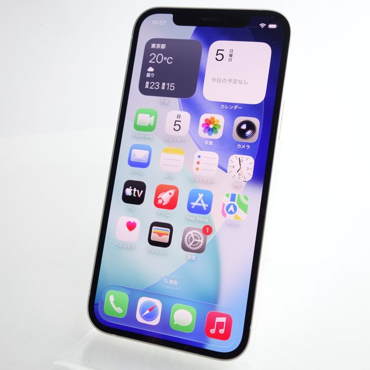 ��SIM�ե꡼��iPhone12 64GB �ۥ磻�� ����87�� Apple���ȥ���